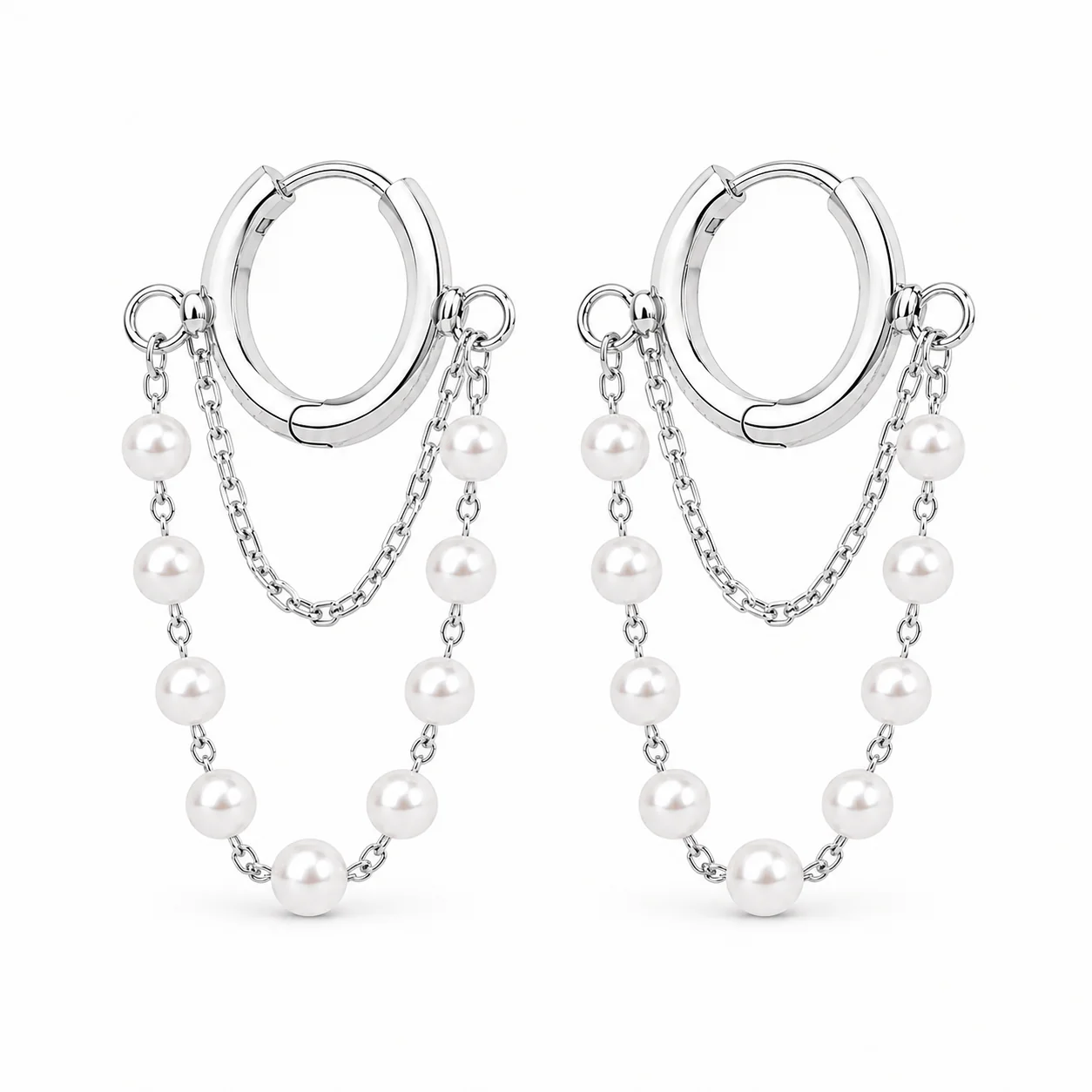 Antalya Pearl Drop Earrings - Image 3