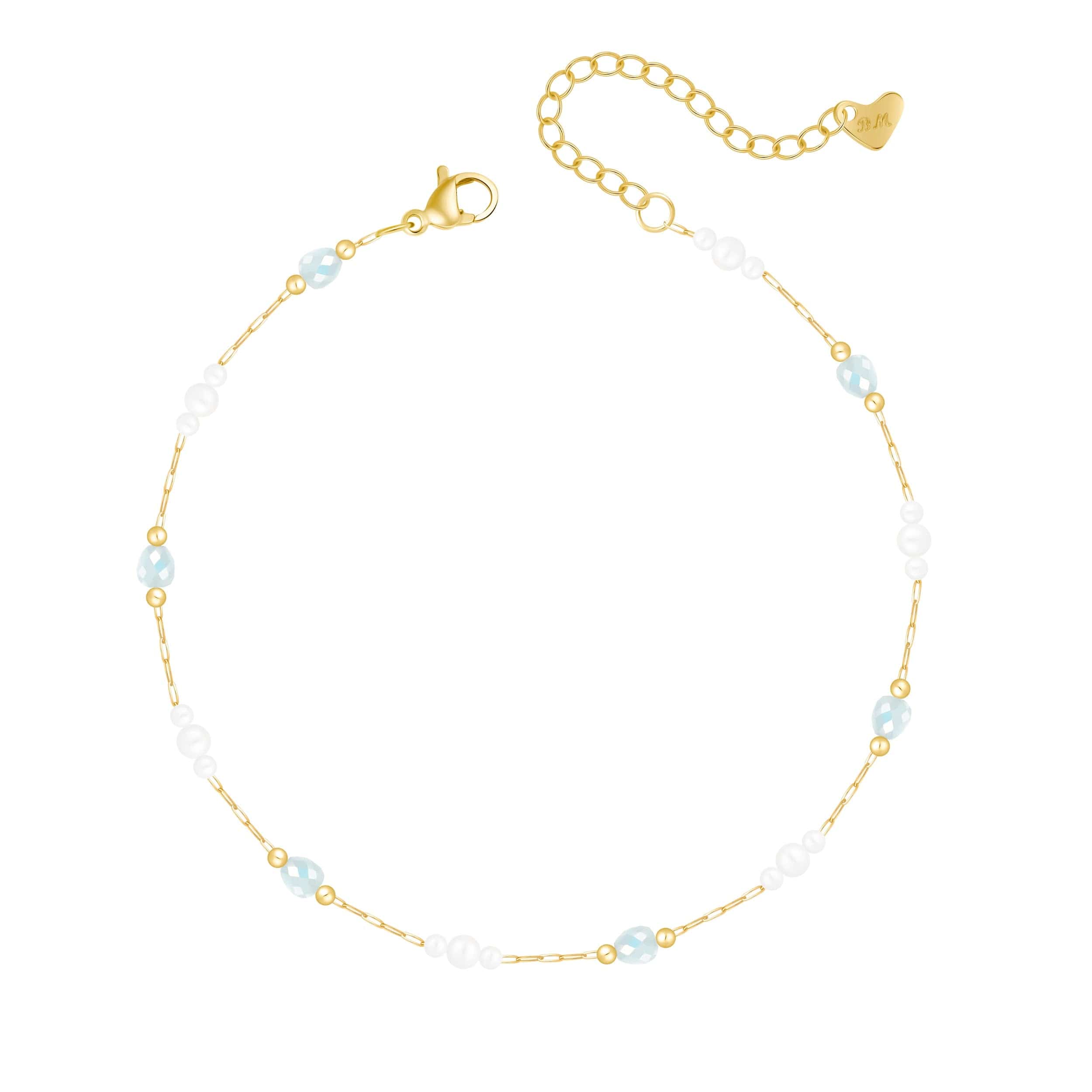 Beach Waves Pearl Anklet