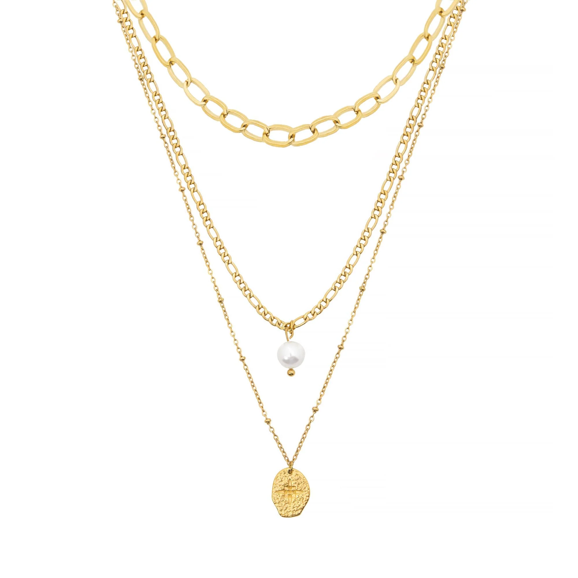 Cascade Pearl Layered Necklace
