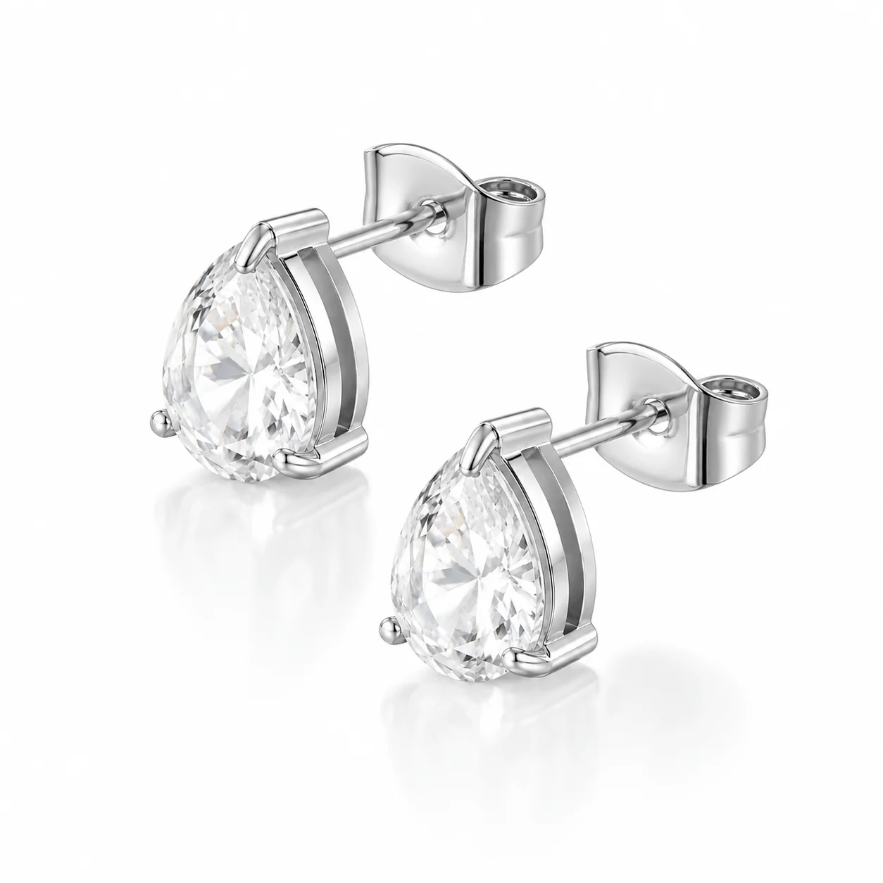 Chantelle Pear Stud Earrings - Image 3