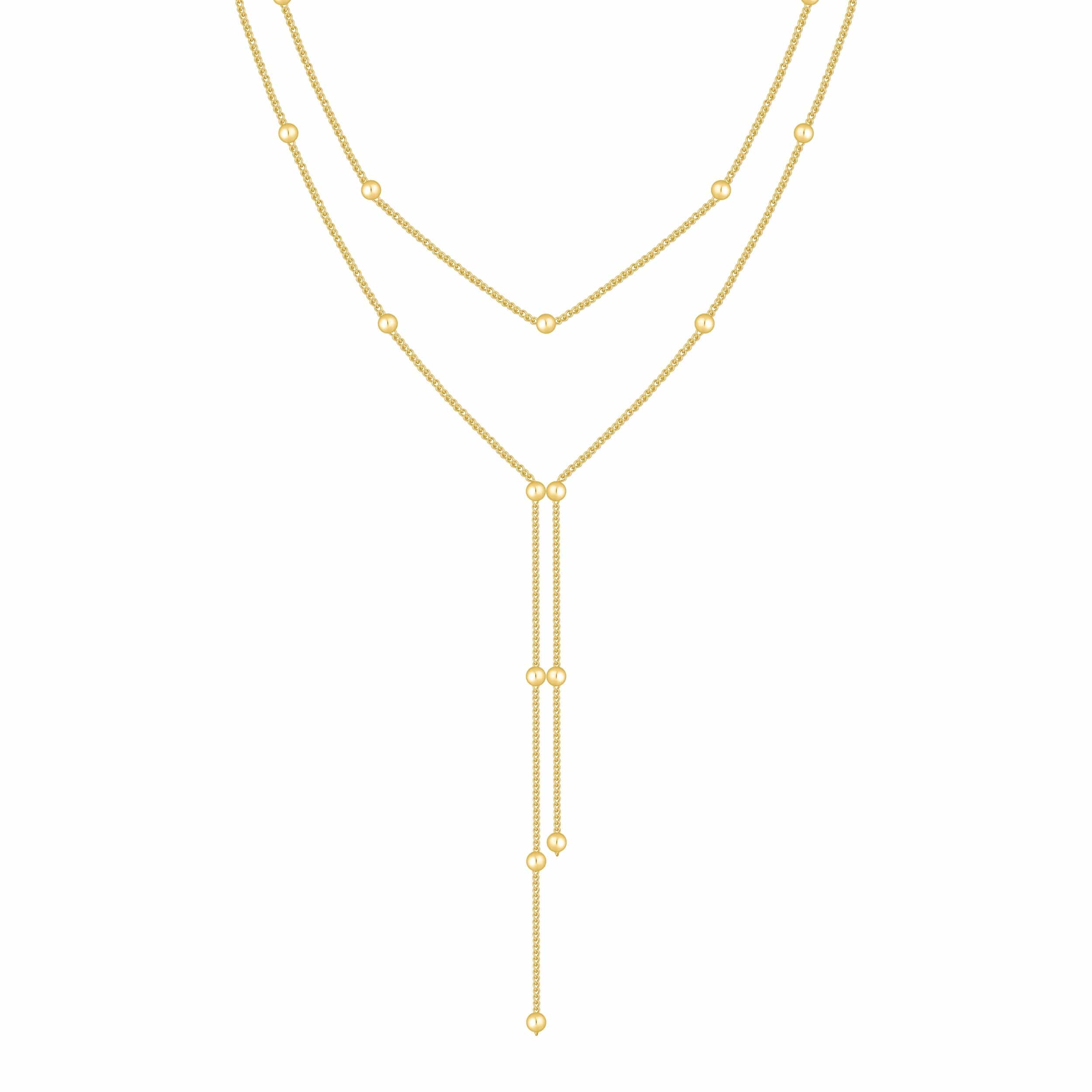 Darcy Layered Lariat Necklace