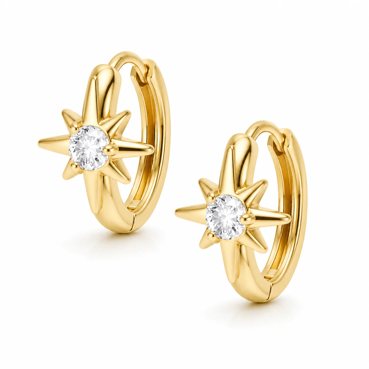 Deceive Star Hoop Earrings