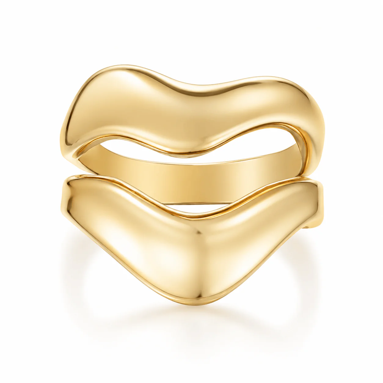 Double Swirl Ring