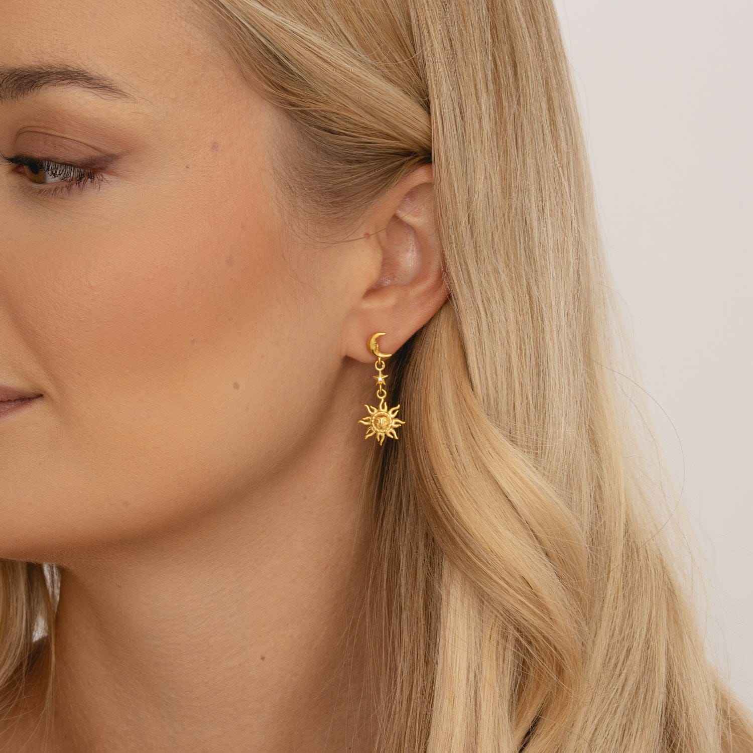 Eclipse Sun & Moon Earrings - Image 3