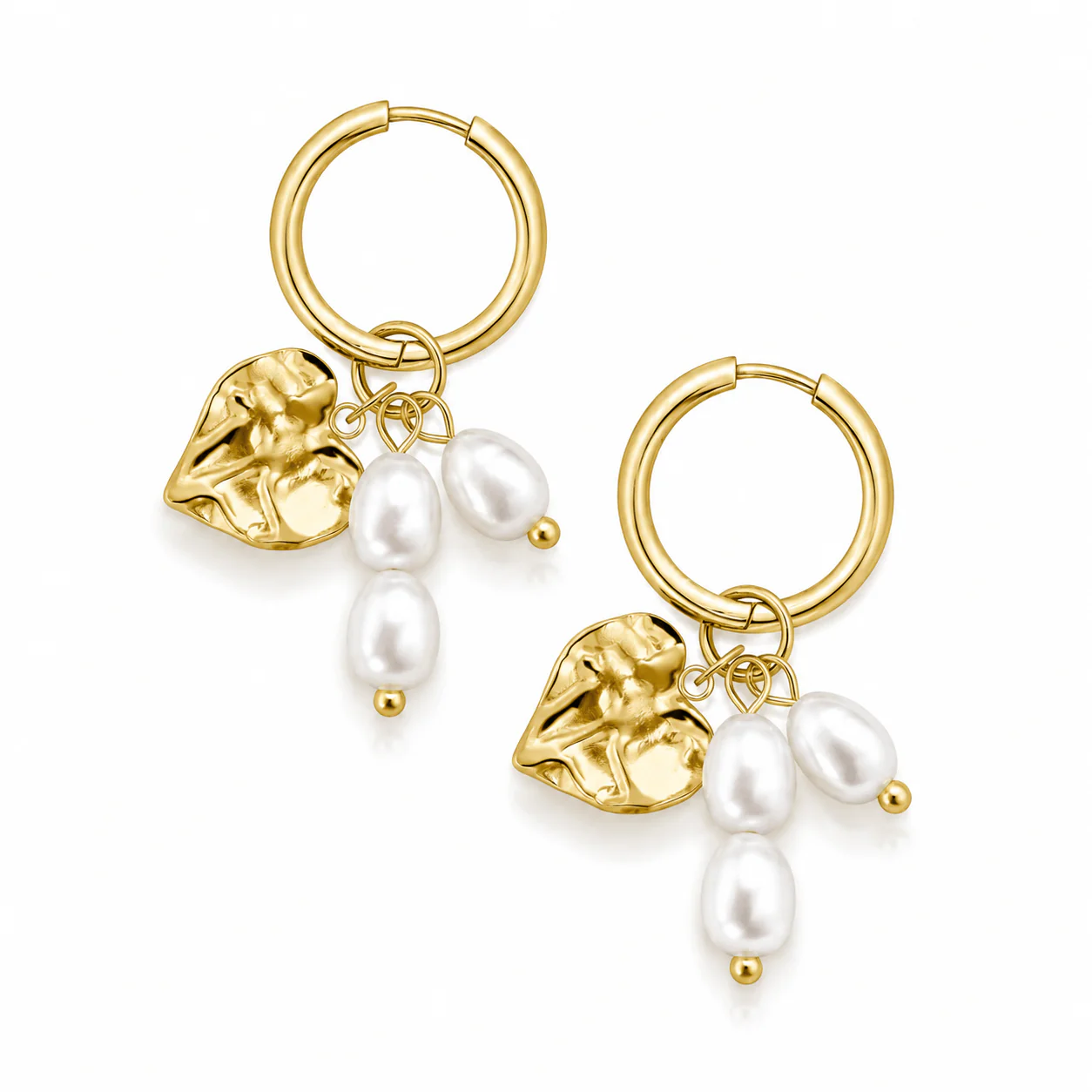 Elysian Pearl Hoop Earrings