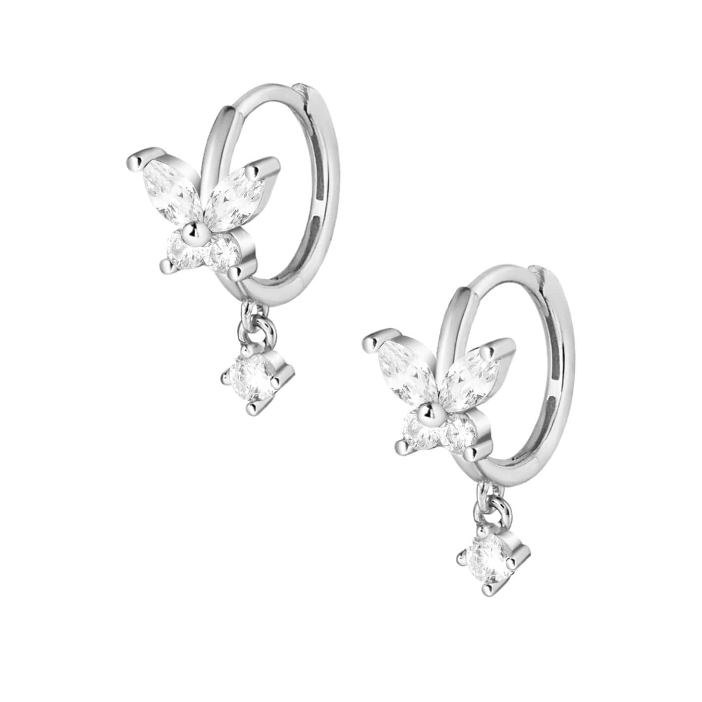 Evelyn Butterfly Hoop Earrings - Image 10
