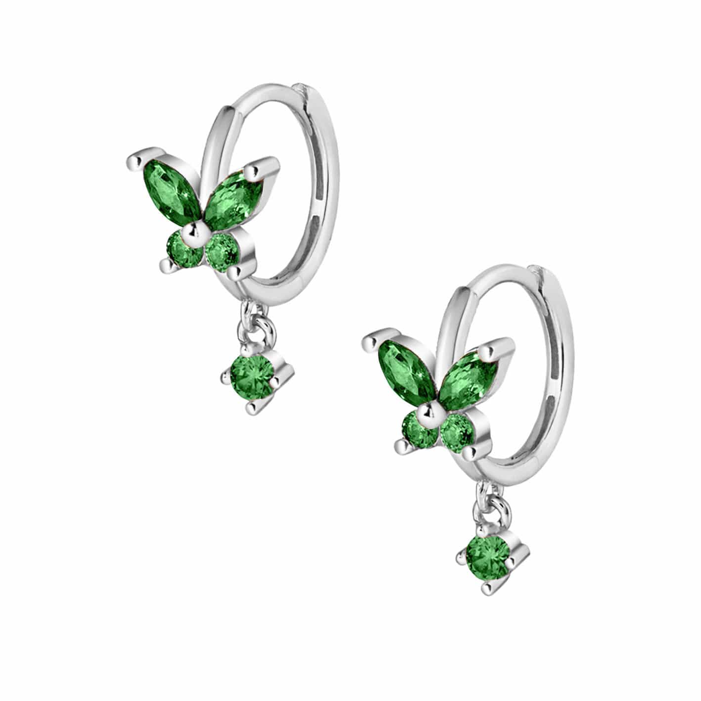 Evelyn Butterfly Hoop Earrings - Image 11