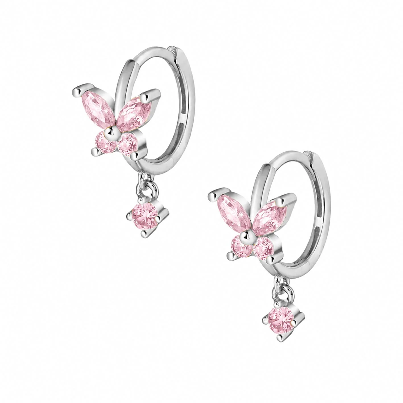 Evelyn Butterfly Hoop Earrings - Image 12