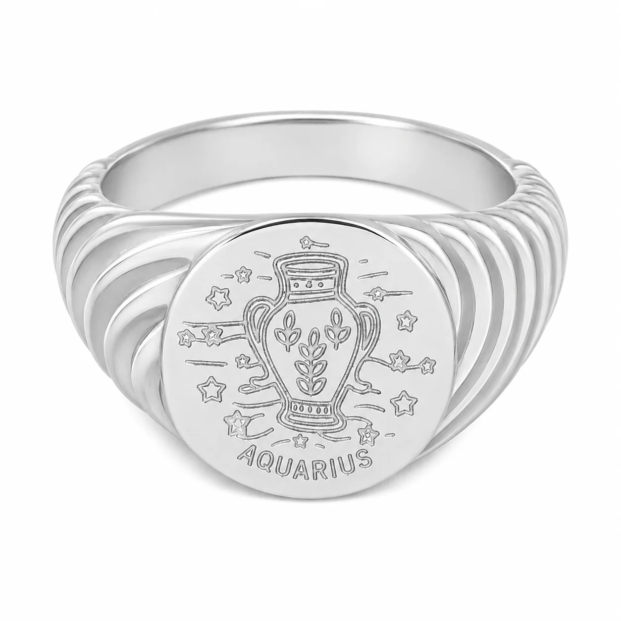 Galaxy Zodiac Signet Ring - Image 5
