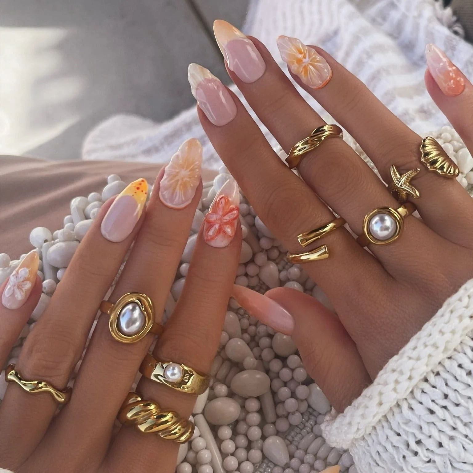Glacier Pearl Ring - Image 10