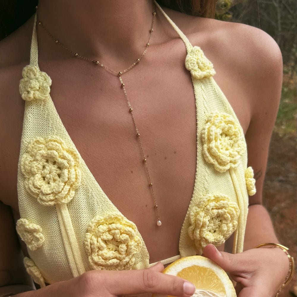 Golden Hour Lariat Choker / Necklace - Image 2