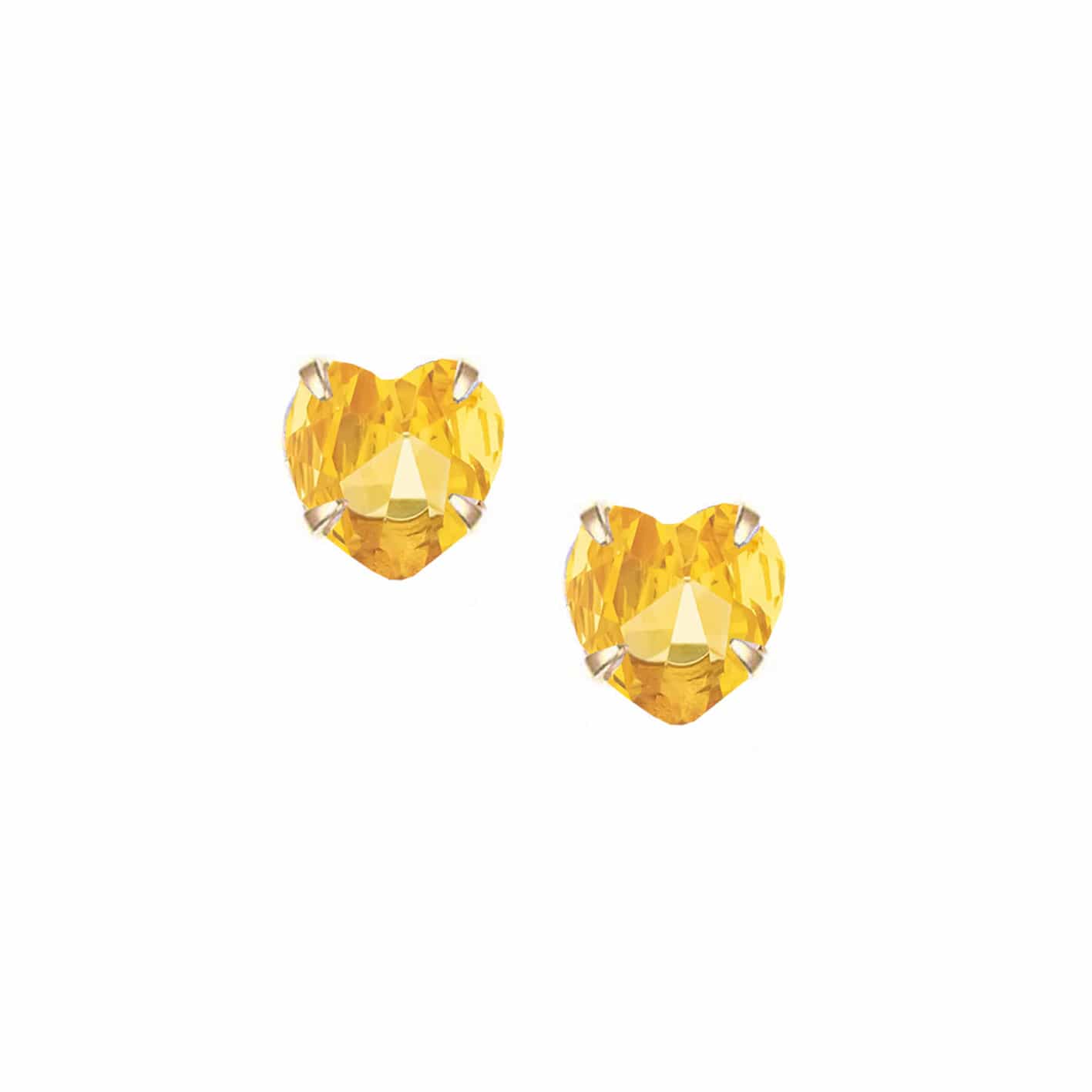 Heart Birthstone Earrings - Image 17
