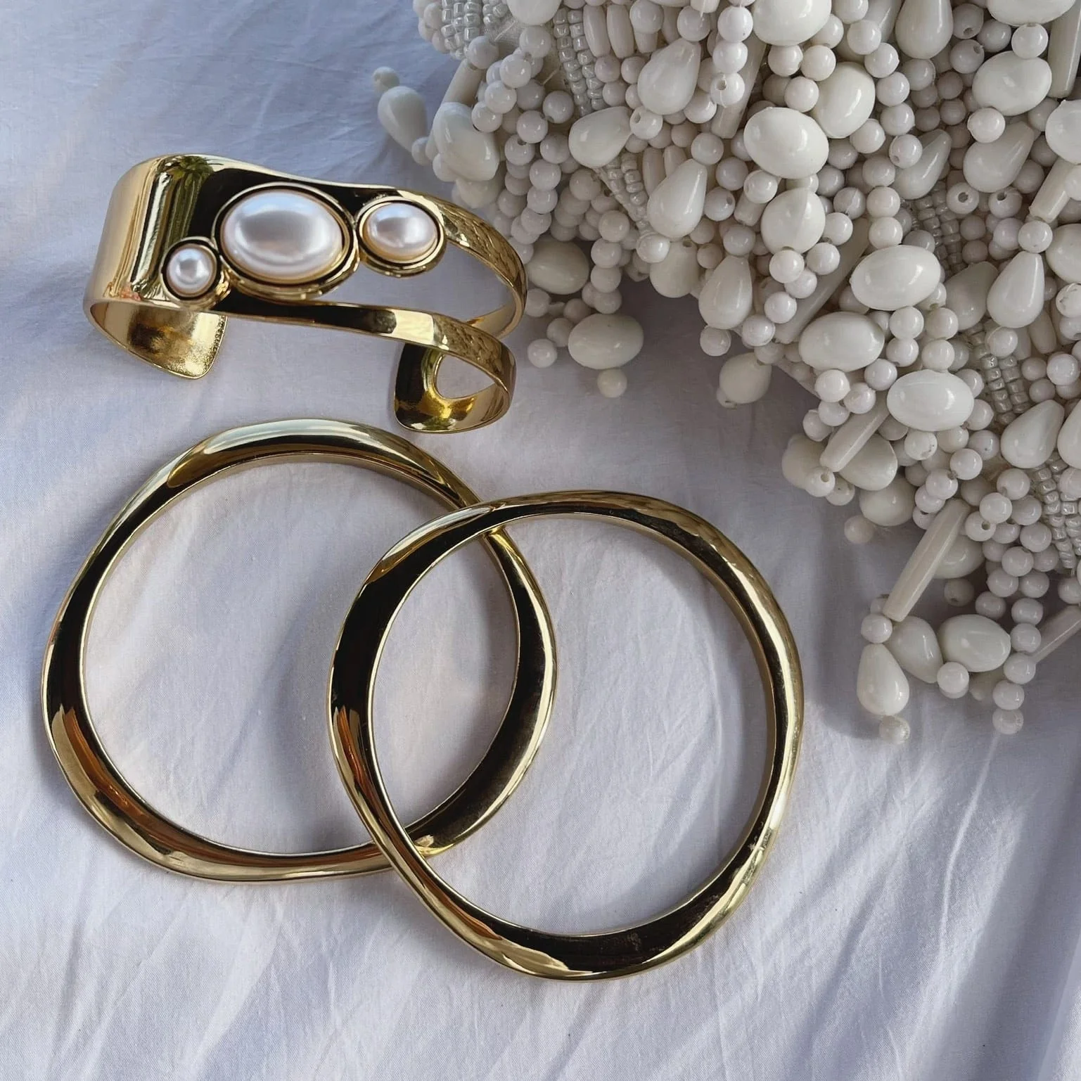 Kinsley Pearl Cuff Bracelet - Image 6