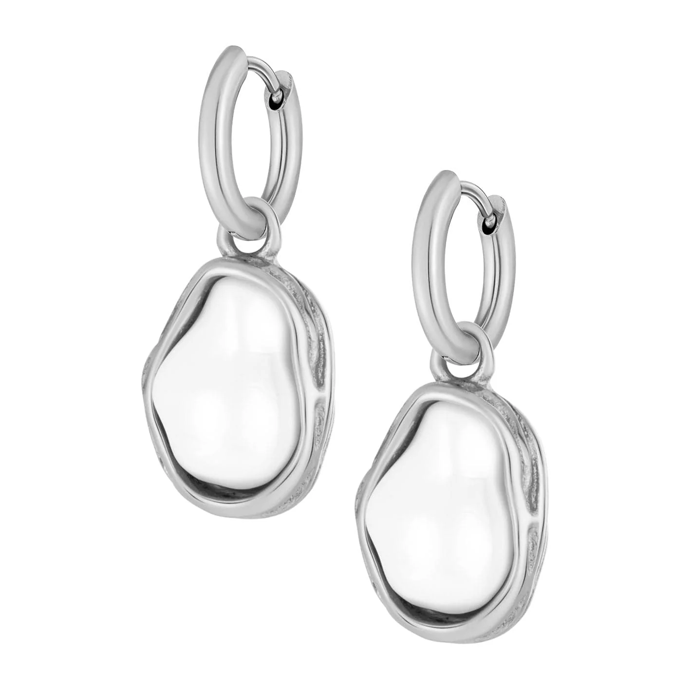 Laurel Pearl Hoop Earrings - Image 7