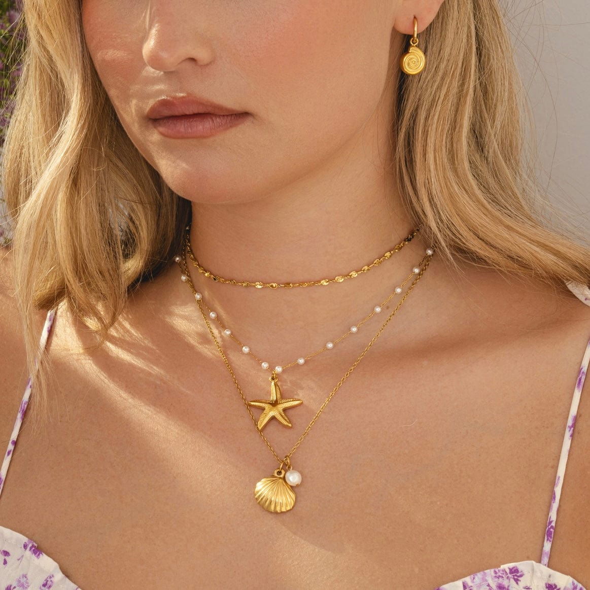 Maribel Starfish Pearl Necklace - Image 10