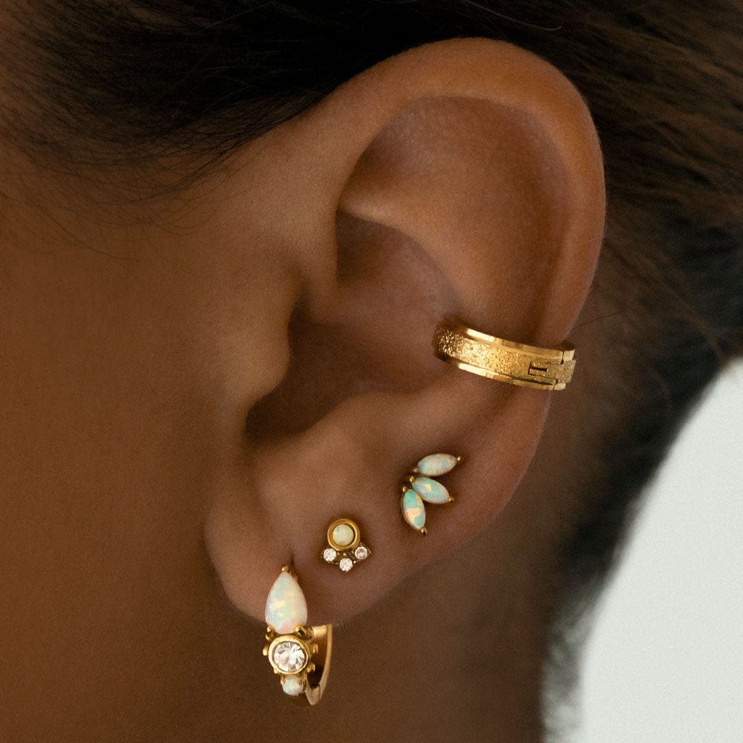 Mirabel Opal Hoop Earrings - Image 4