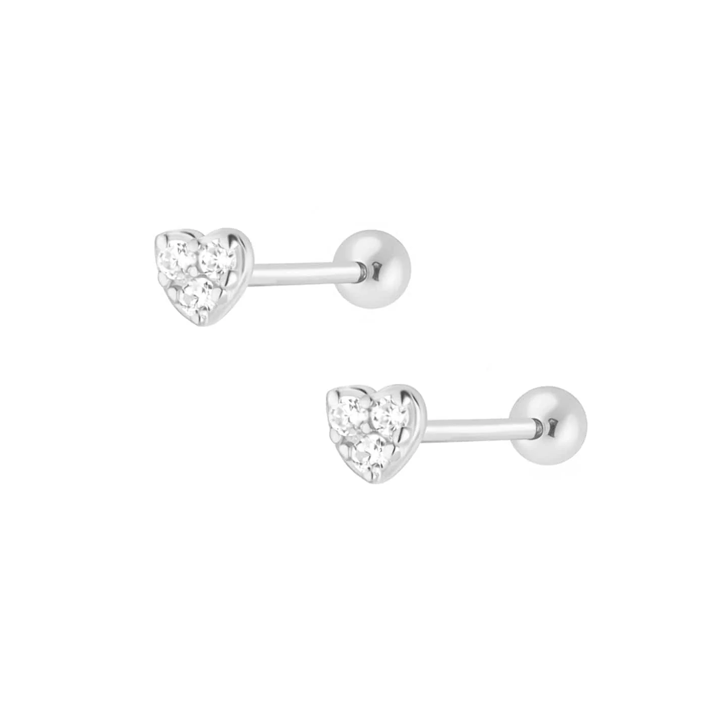 Monica Heart Stud Earrings - Image 7