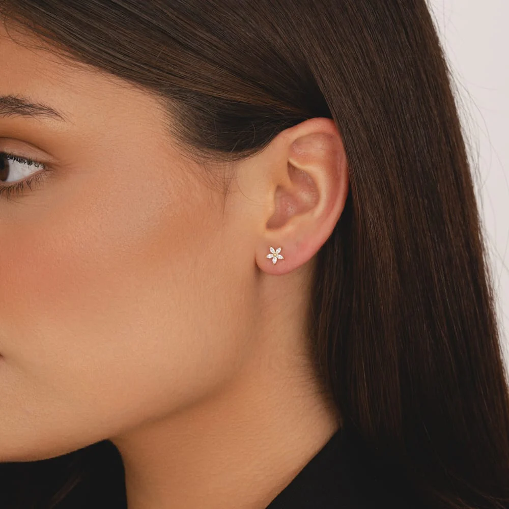 Poet Stud Earrings - Image 2
