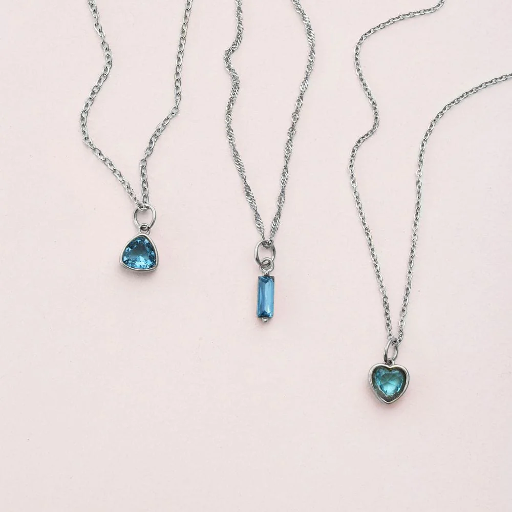Quartet Birthstone Necklace - Image 33