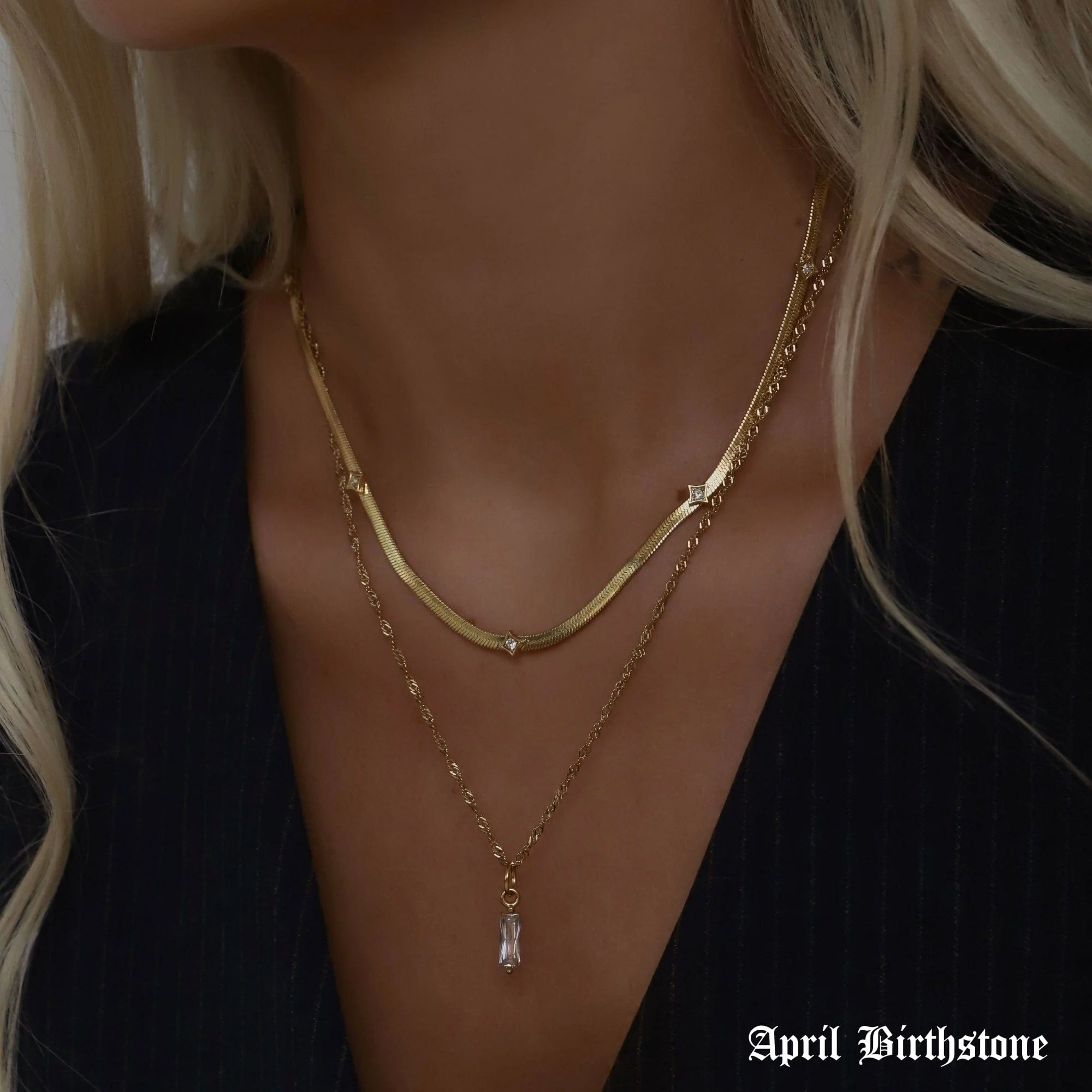 Quartet Birthstone Necklace - Image 6