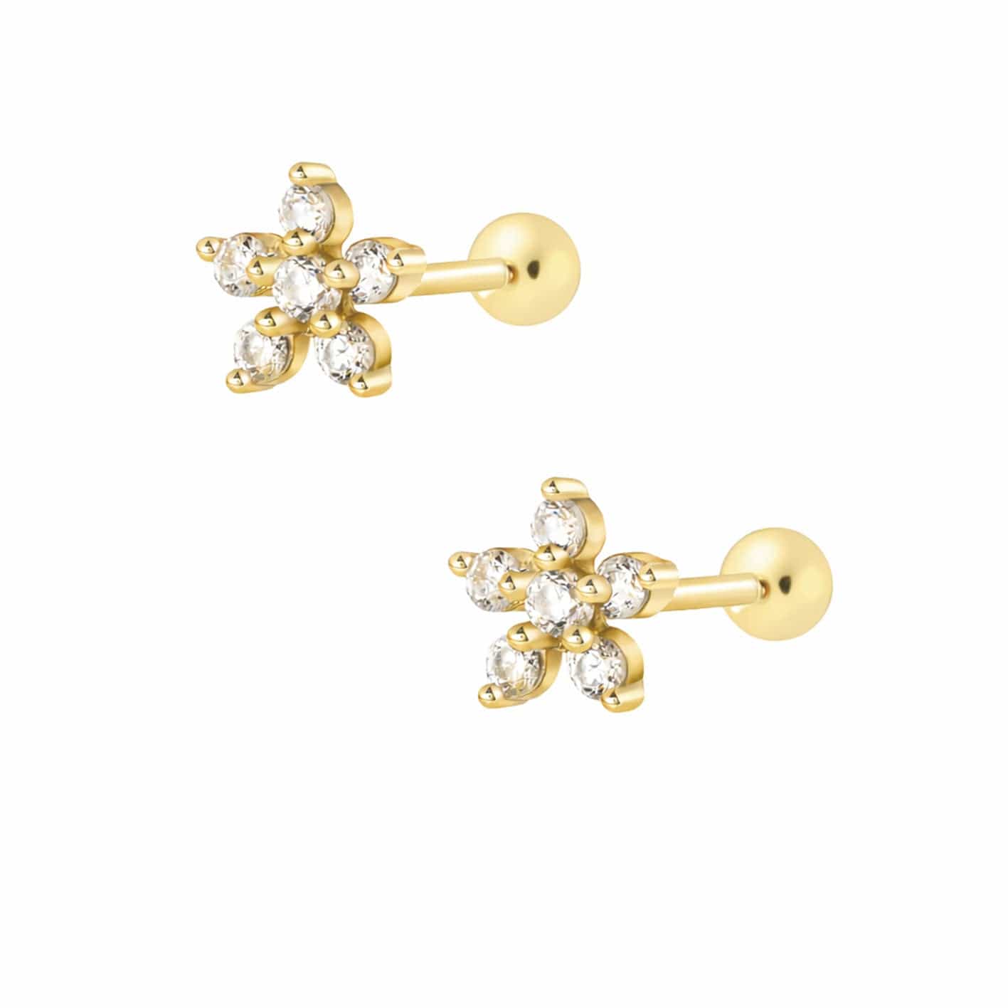Quinn Flower Stud Earrings