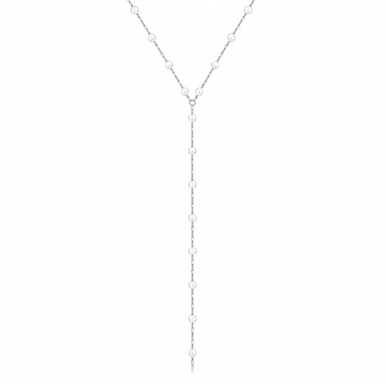 Spencer Pearl Lariat Necklace - Image 5