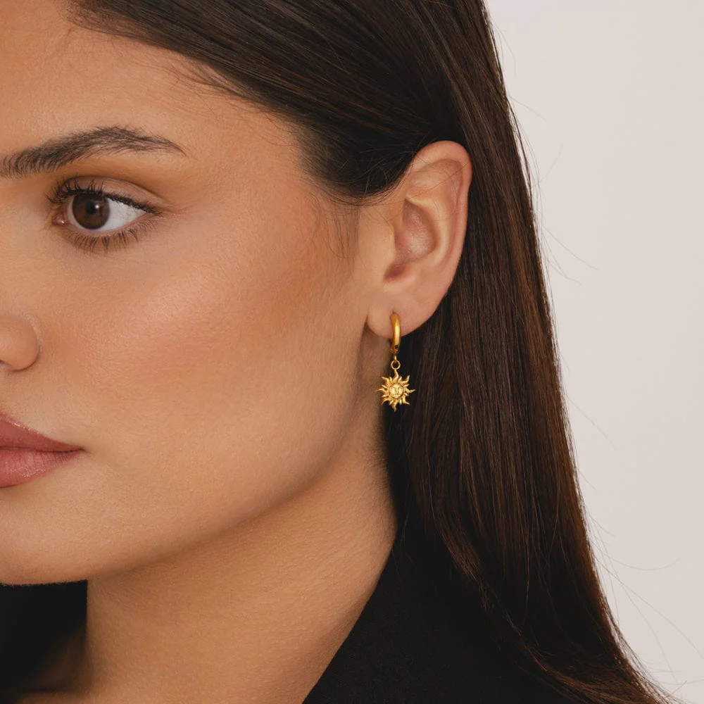 Vision Sun Hoop Earrings - Image 2